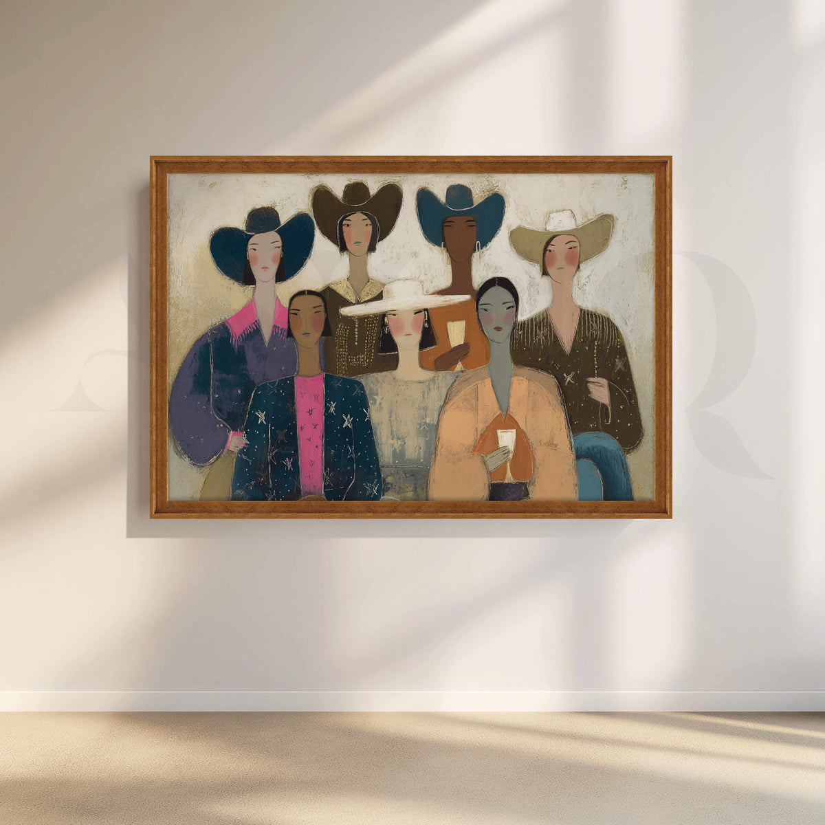 Stylish Women Figurative Canvas Artwork with Contemporary Fashion Appeal – Asha Art Studio – Image 6