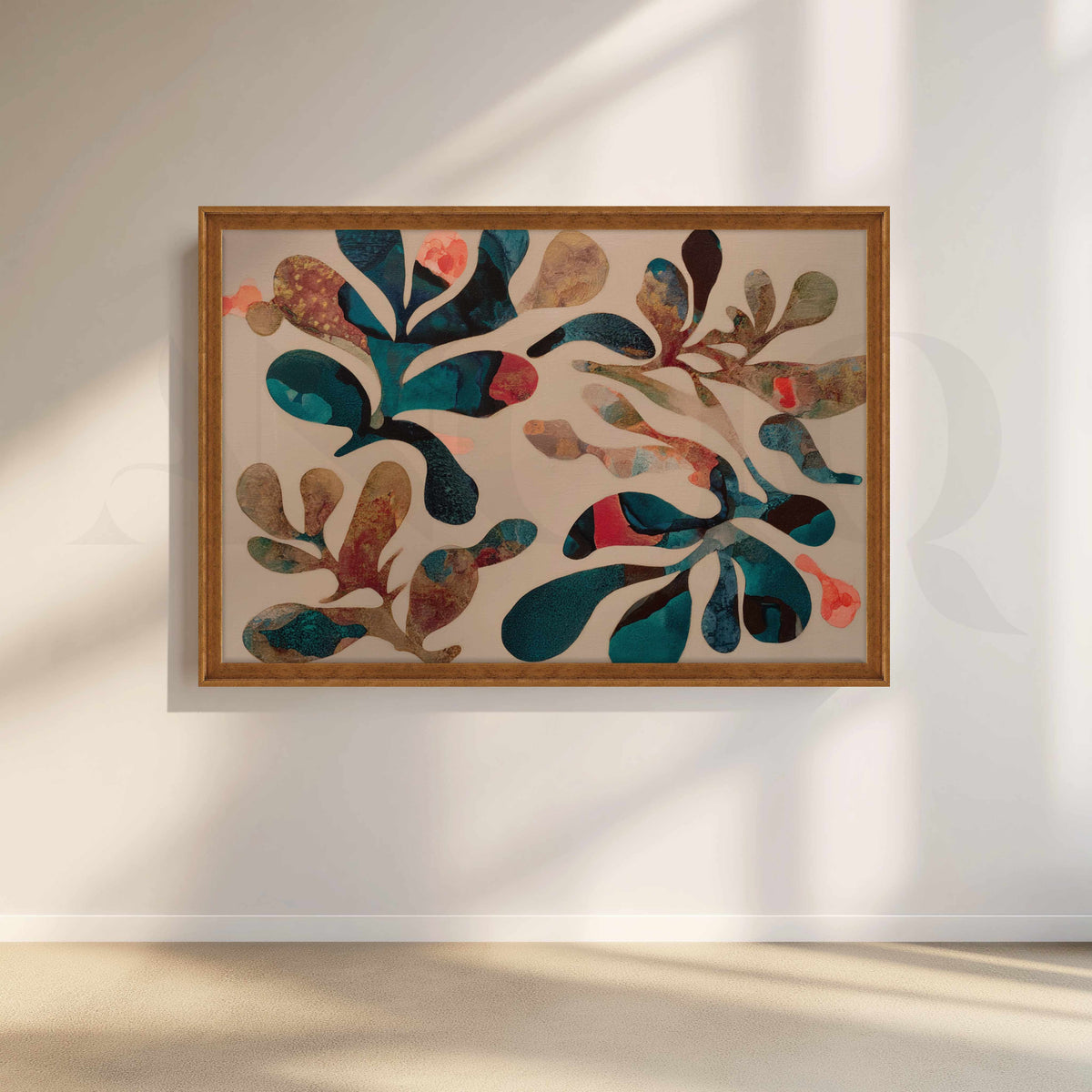 Contemporary Botanical Abstract Canvas Artwork – Asha Art Studio – Image 6