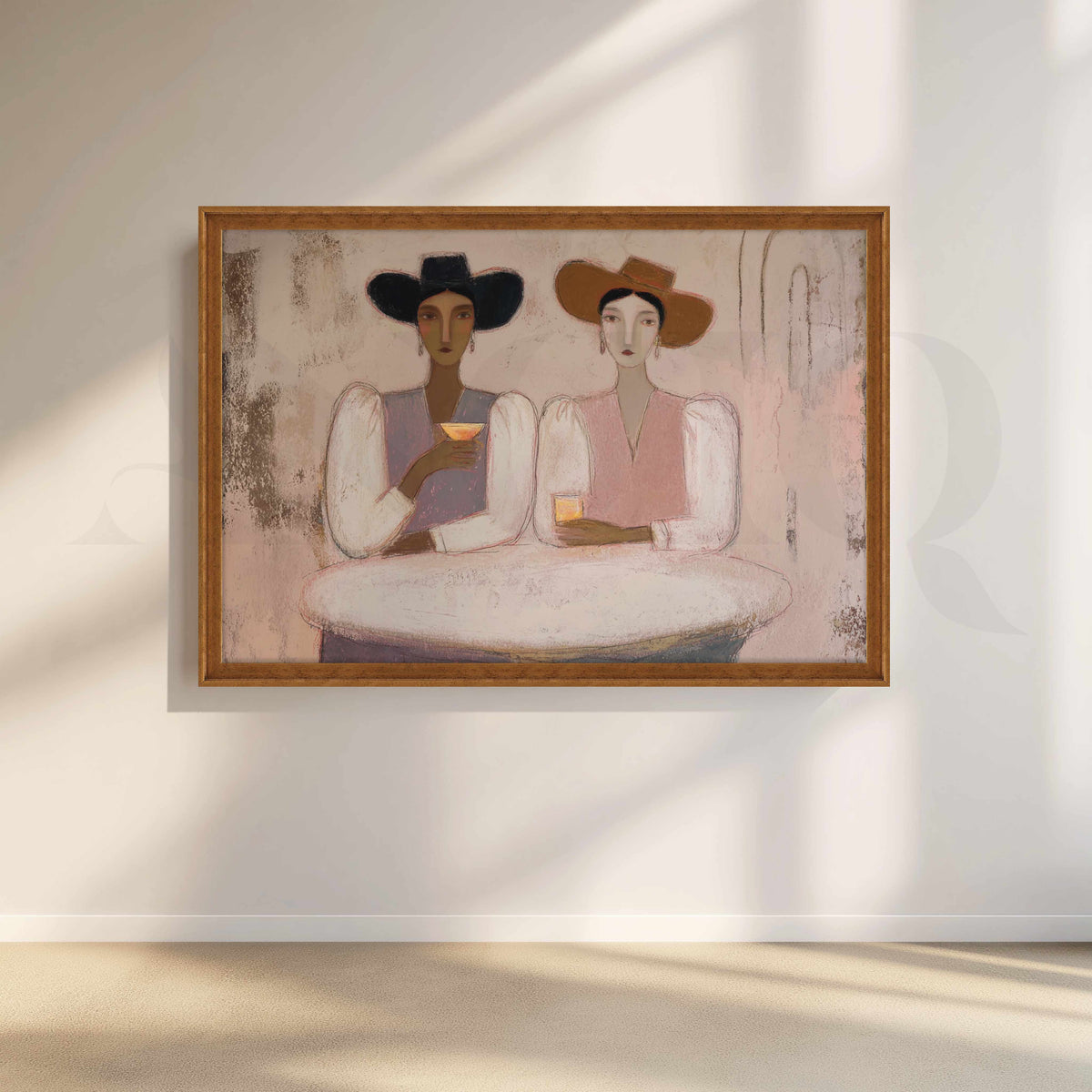 Elegant Women Portrait Canvas Artwork – Asha Art Studio – Image 6