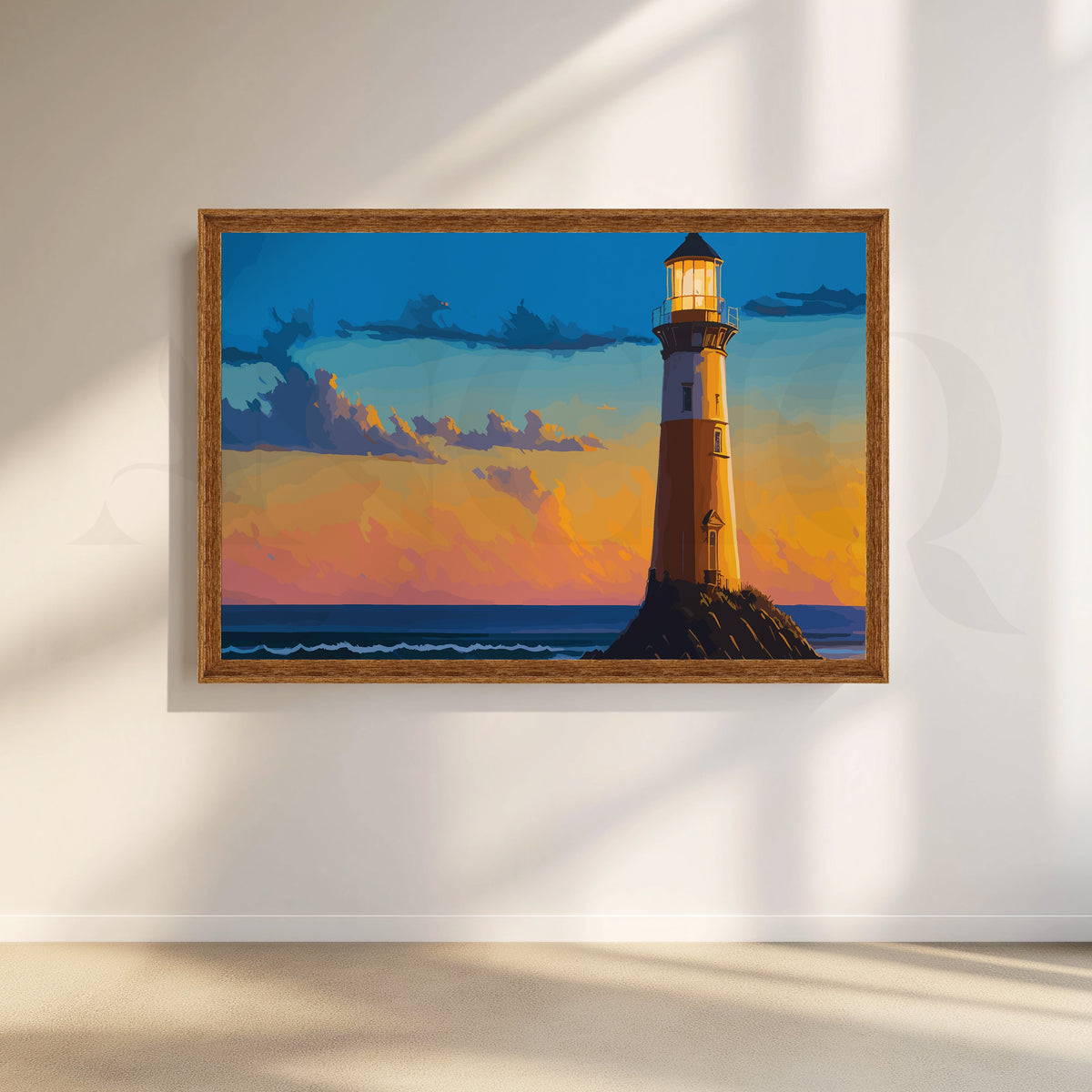 Lighthouse Beauty Canvas Artwork – Asha Art Studio – Image 6
