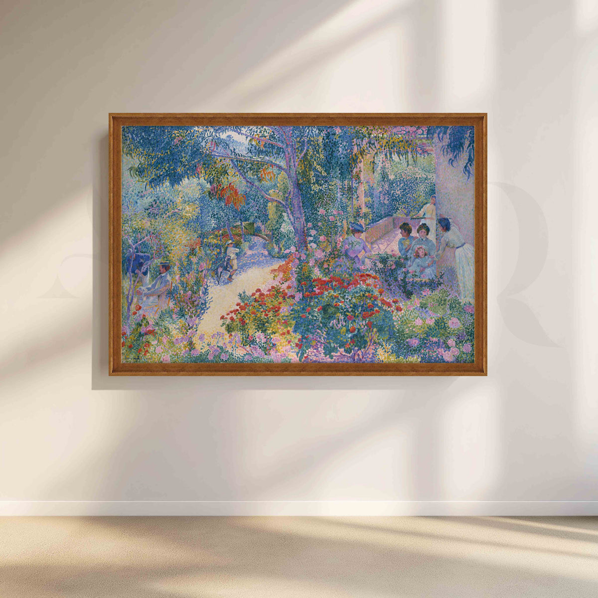 Impressionist Garden Gathering Canvas Artwork – Asha Art Studio – Image 6