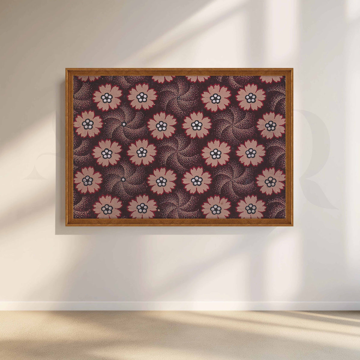 Vintage Floral Pattern Canvas Artwork – Asha Art Studio – Image 6