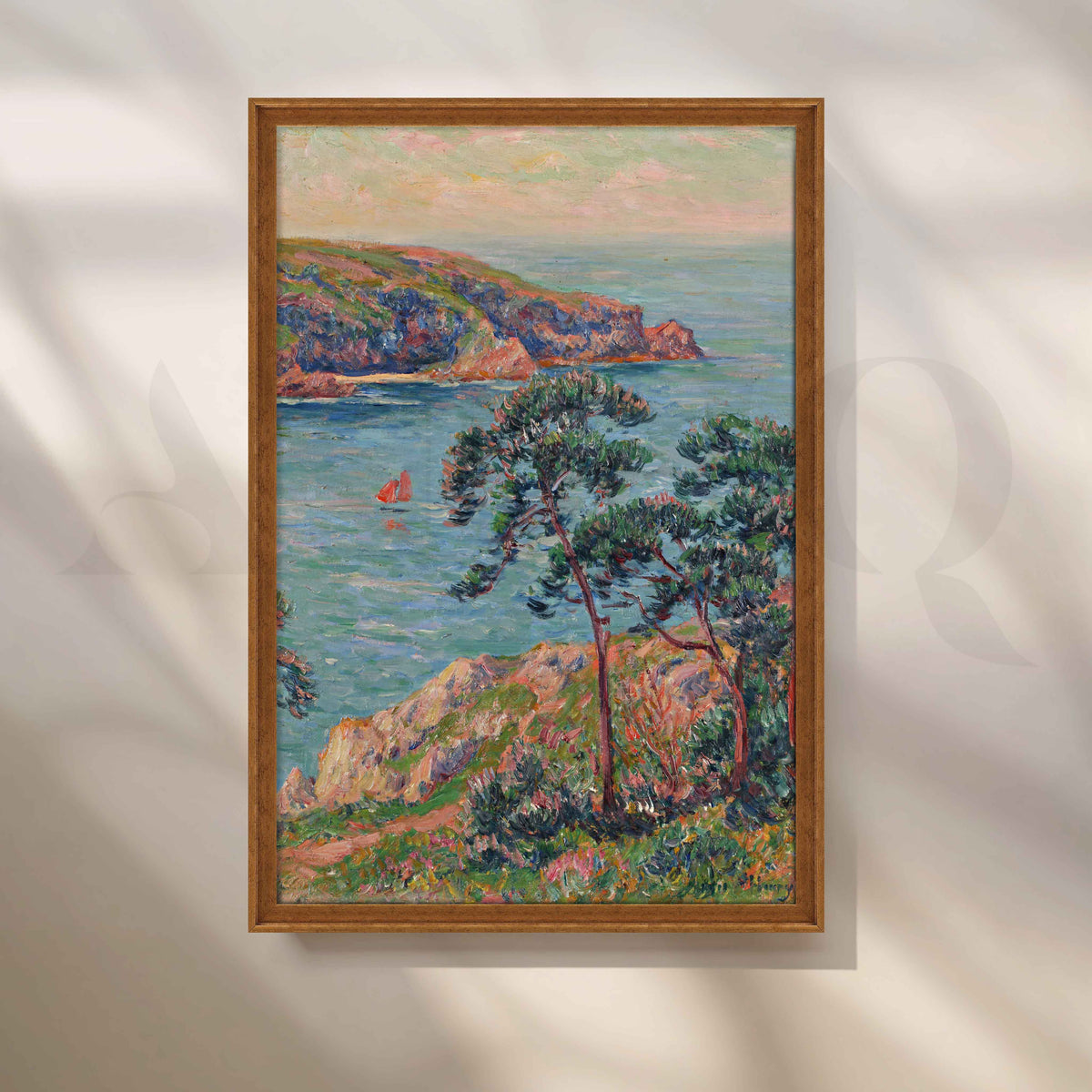Henri Moret Pine Coast Seascape Canvas Artwork – Asha Art Studio – Image 6