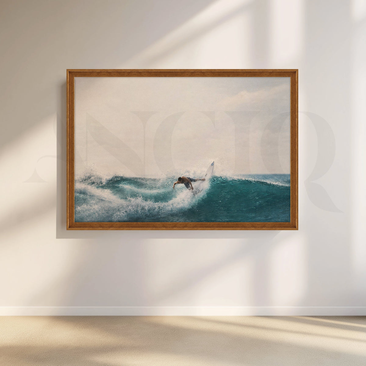 Ocean Wave Surfer Canvas Artwork – Asha Art Studio – Image 6