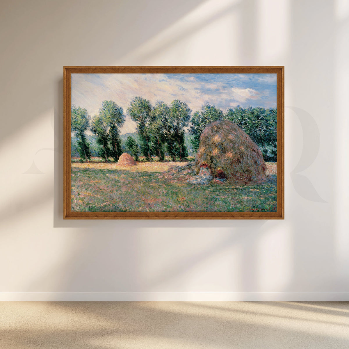 Impressionist Haystack Canvas Artwork – Asha Art Studio – Image 6