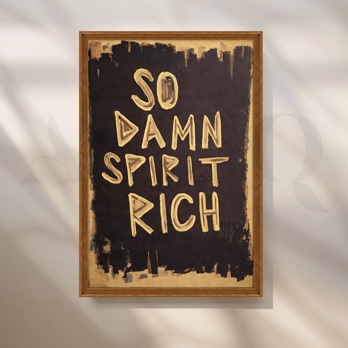 So Damn Spirit Rich Typography Pop Art – Asha Art Studio – Image 6