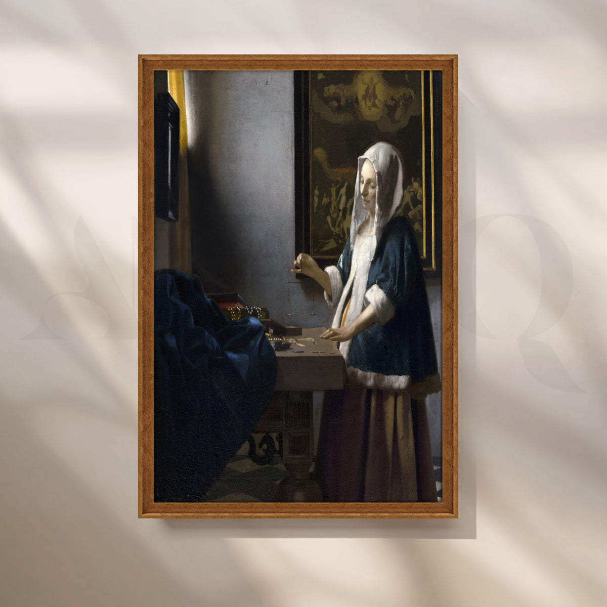 Holding a Balance by Vermeer Canvas Artwork – Asha Art Studio – Image 6