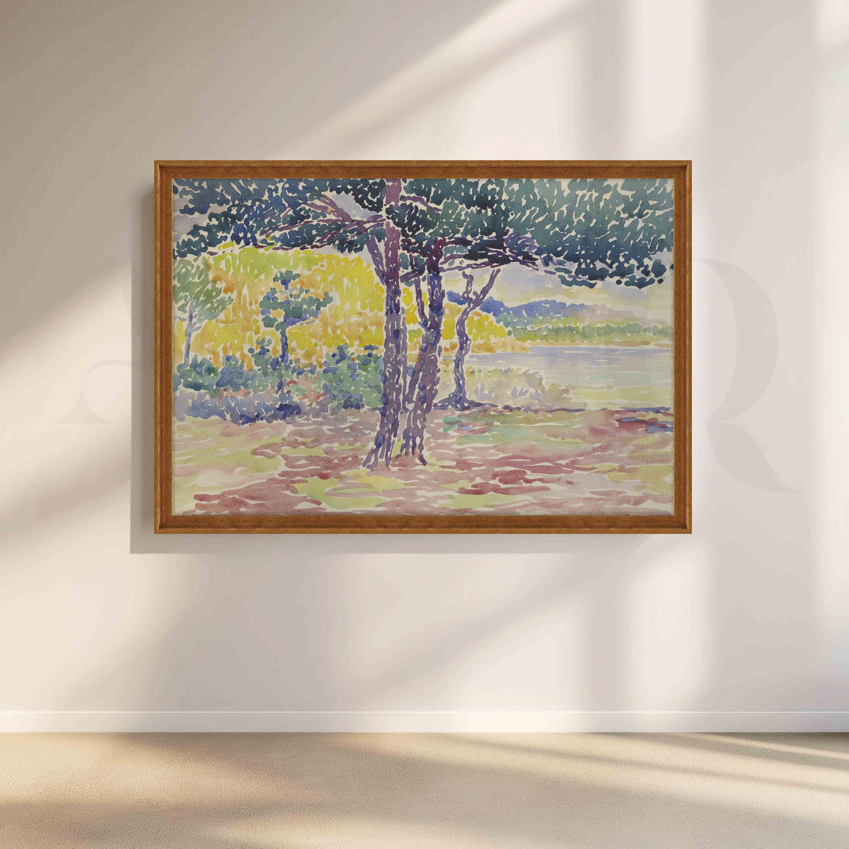 Coastal Pine Grove Canvas Artwork – Asha Art Studio – Image 6