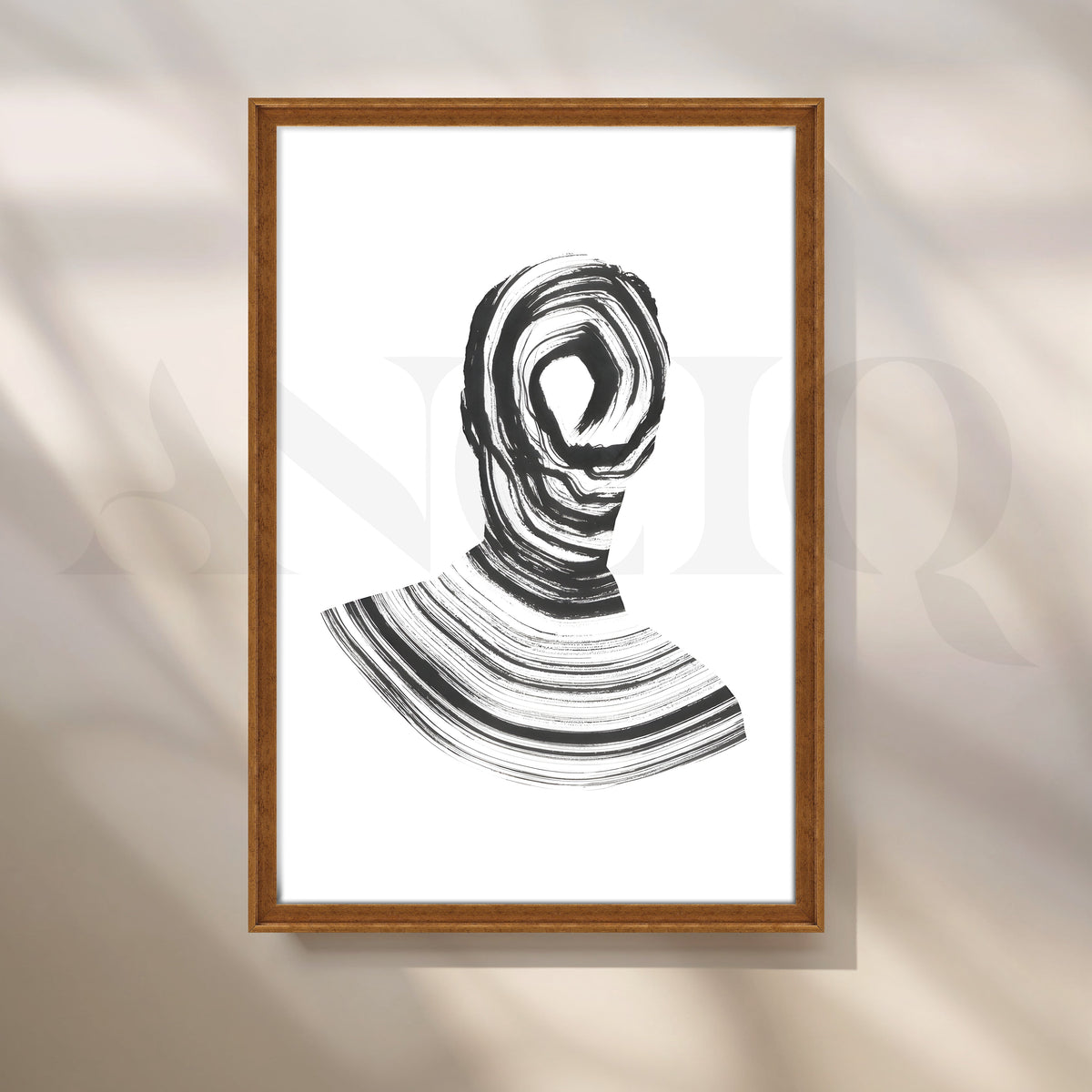 Silhouette Brushstroke Canvas Artwork – Asha Art Studio – Image 6