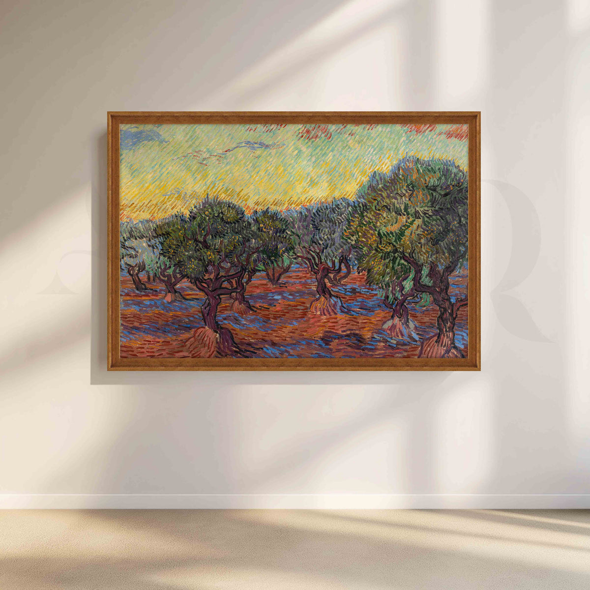 Olive Grove at Sunset Canvas Artwork – Asha Art Studio – Image 6