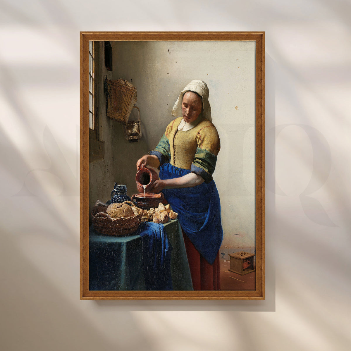 The Milkmaid by Vermeer Canvas Artwork – Asha Art Studio – Image 6