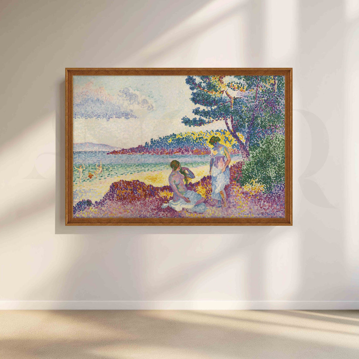 Coastal Leisure Seascape Canvas Artwork – Asha Art Studio – Image 6