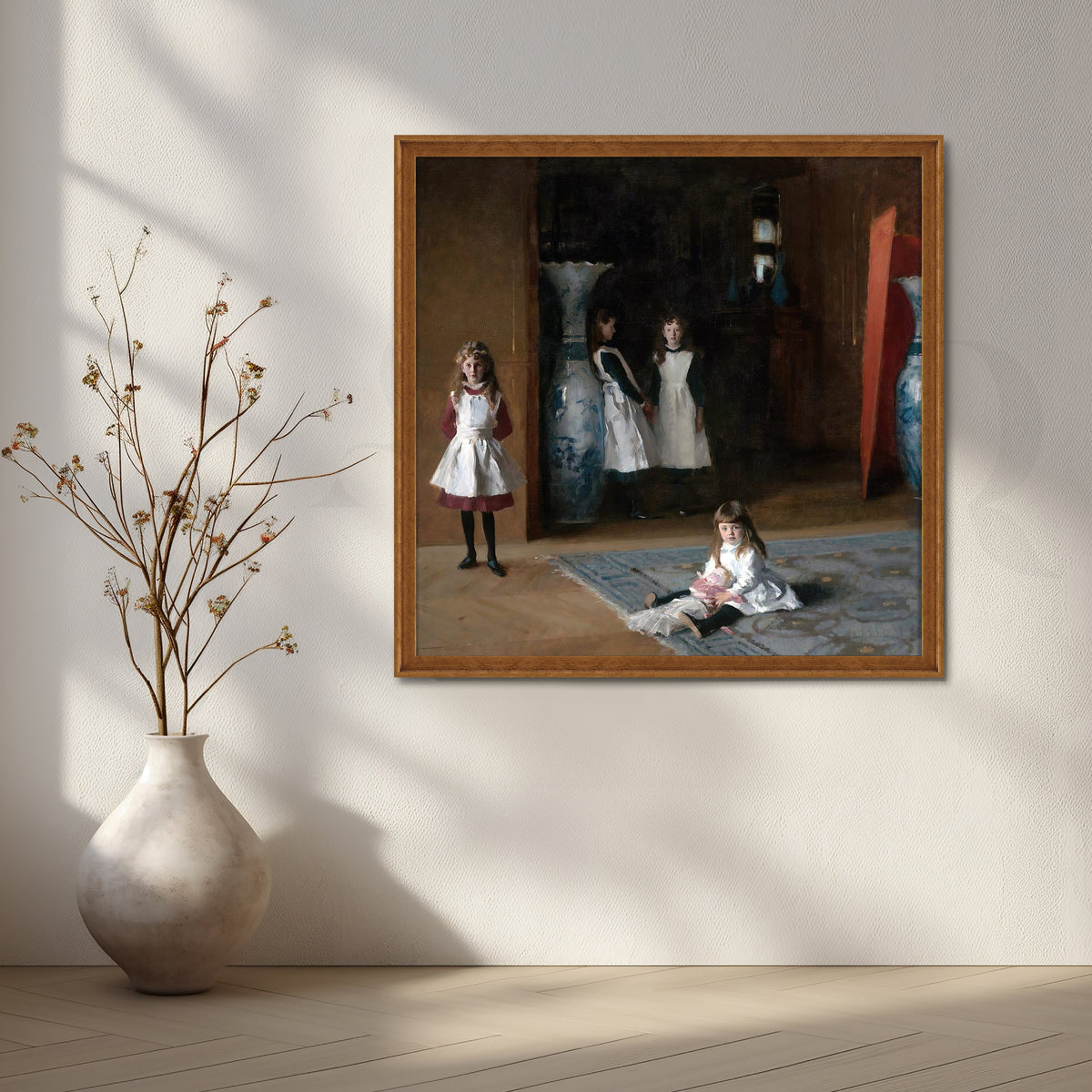 Parlor of Little Maids Canvas Artwork – Asha Art Studio – Image 6