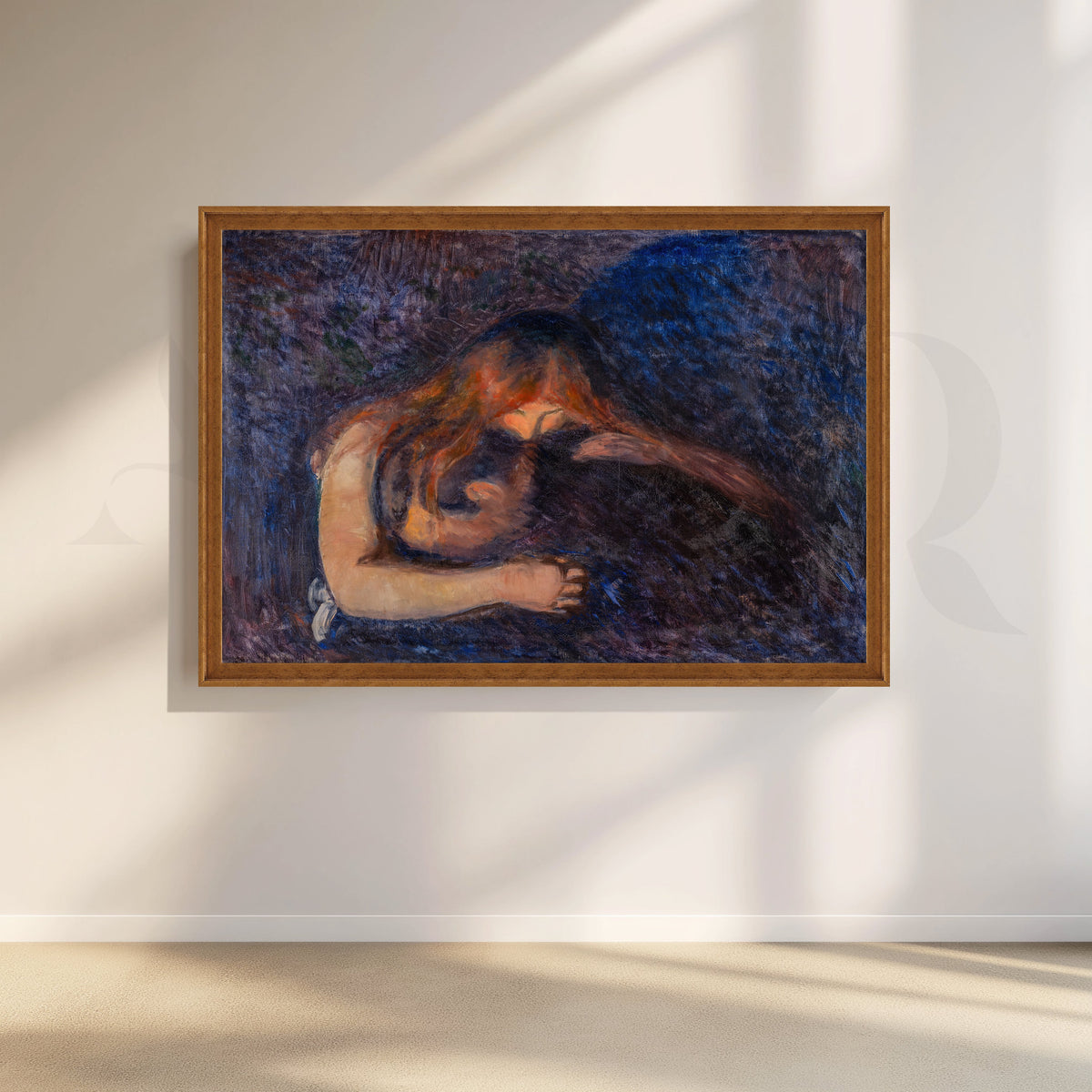 Vampire (Edvard Munch) Canvas Artwork – Asha Art Studio – Image 6