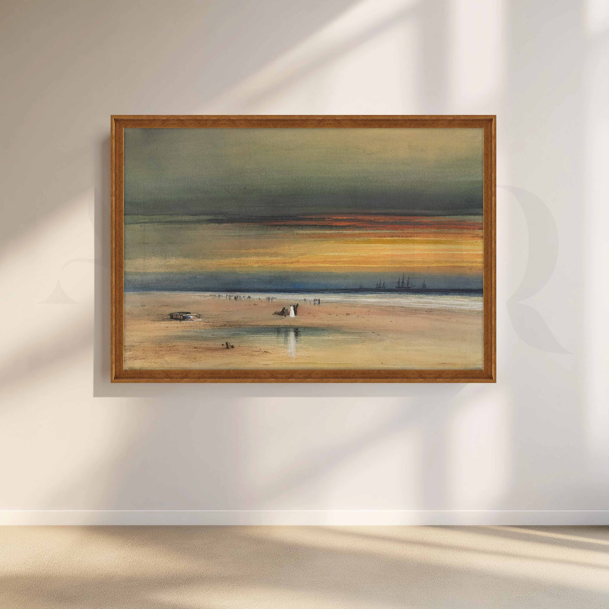 Muted Coastal Sunset Canvas Artwork – Asha Art Studio – Image 6
