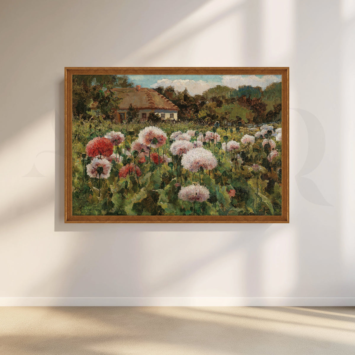 Countryside Bloom Field Canvas Artwork – Asha Art Studio – Image 6