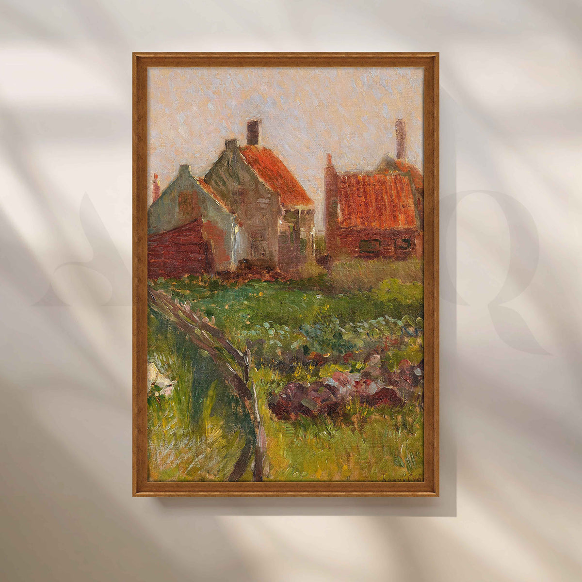 Rustic Village Landscape Canvas Artwork – Asha Art Studio – Image 6