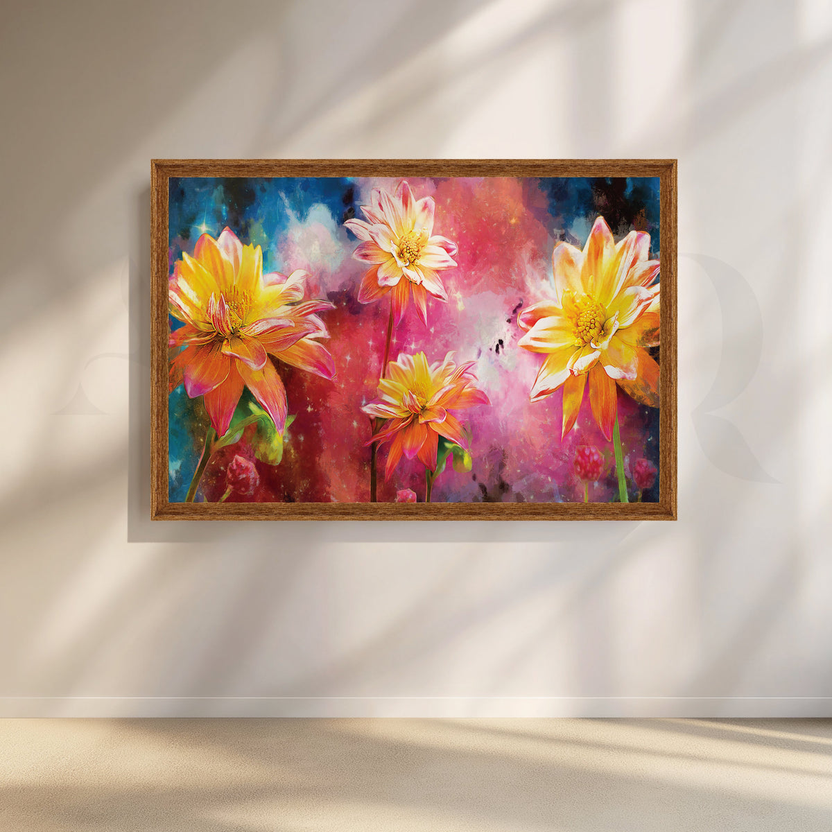 Vibrant Blooms Canvas Artwork – Asha Art Studio – Image 5