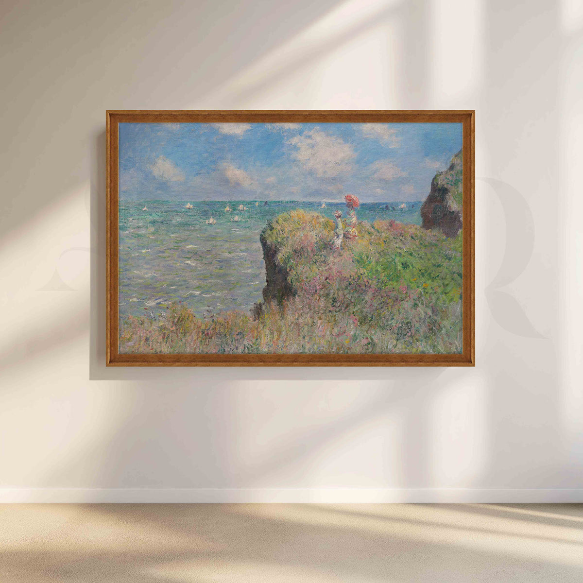Coastal Cliff Seascape Impressionist Canvas Artwork – Asha Art Studio – Image 6