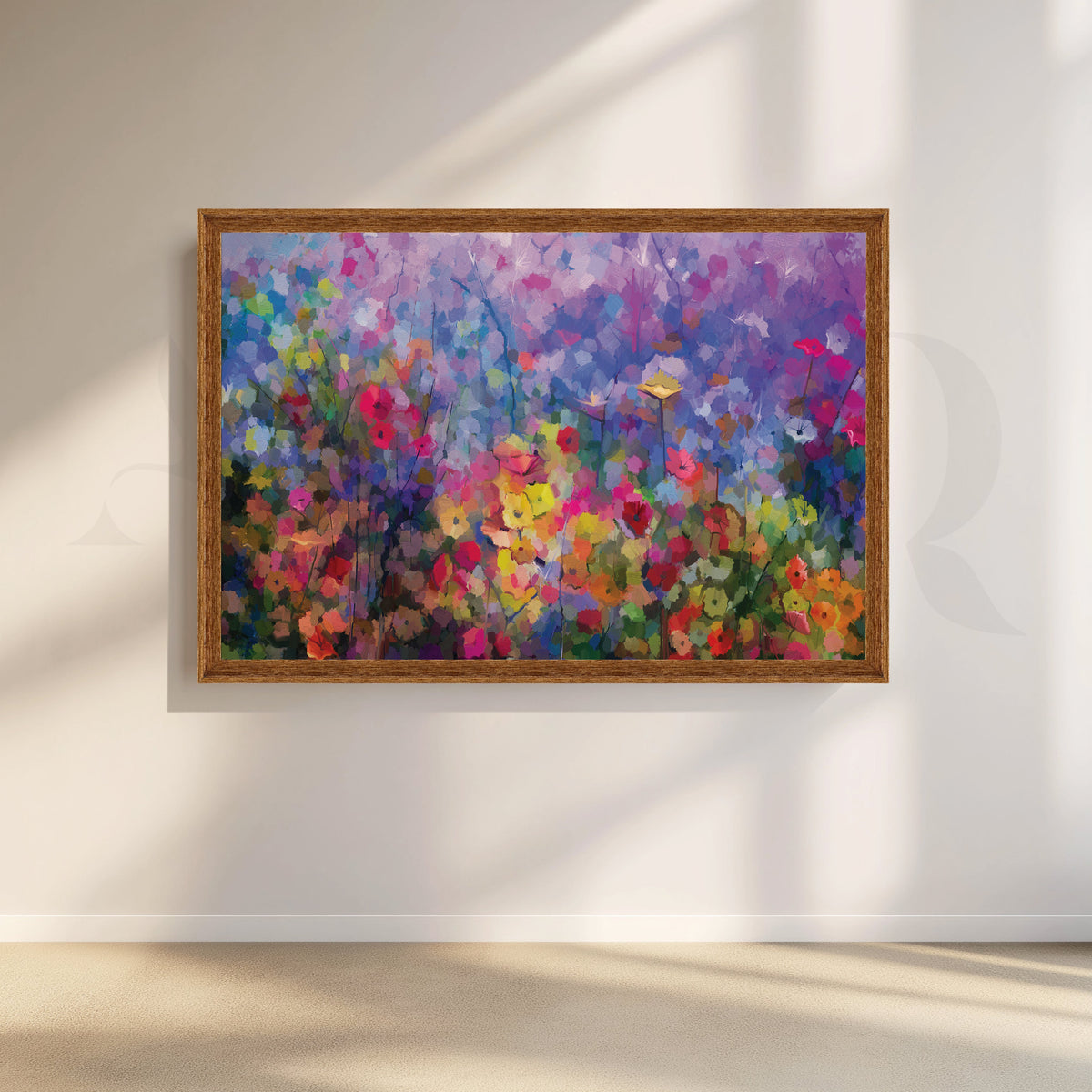 Vibrant Floral Symphony Artwork – Asha Art Studio – Image 5