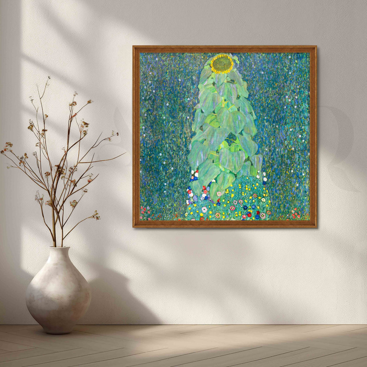 Gustav Klimt Sunflower Garden Canvas Artwork – Asha Art Studio – Image 6