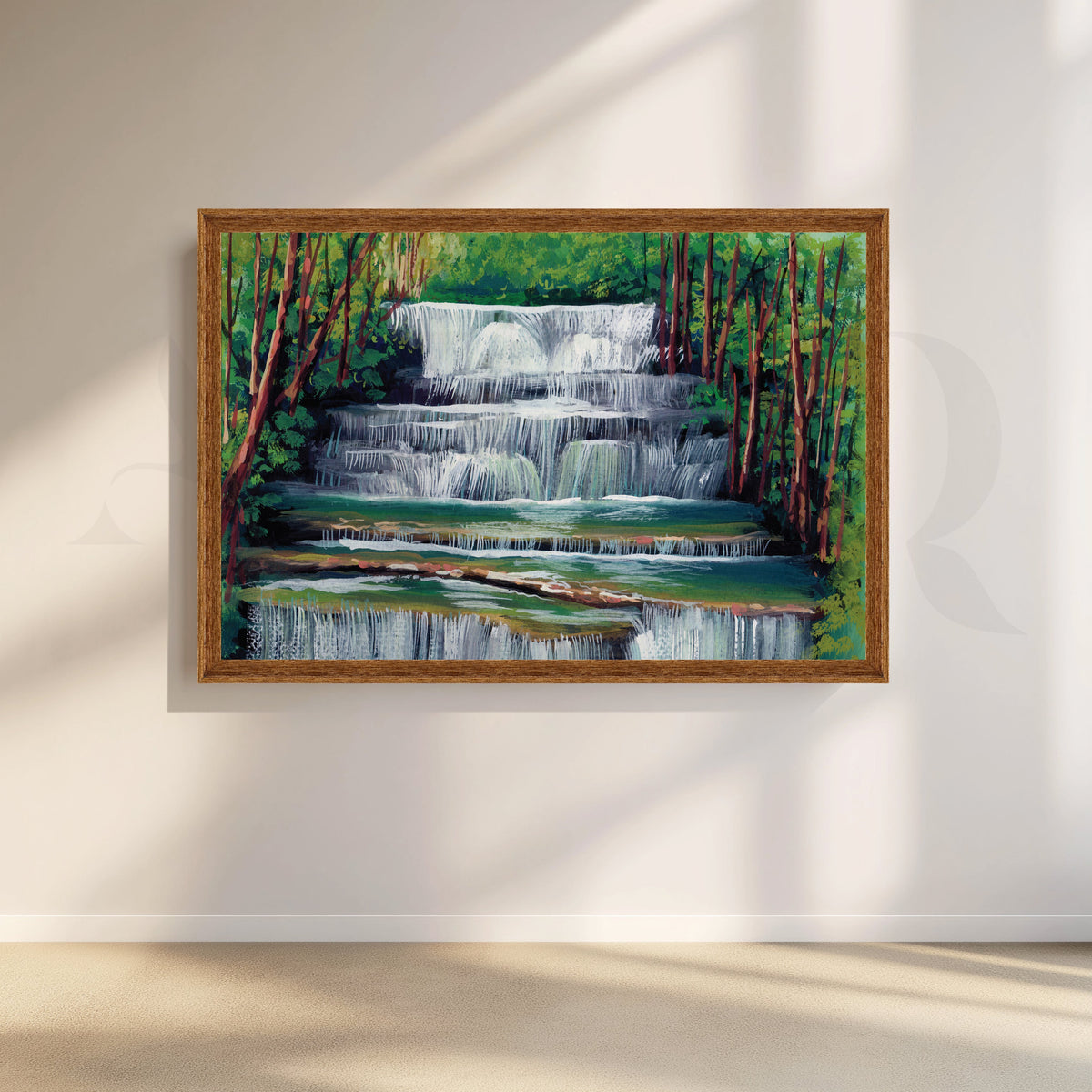 Tranquil Oasis Canvas Artwork – Asha Art Studio – Image 6