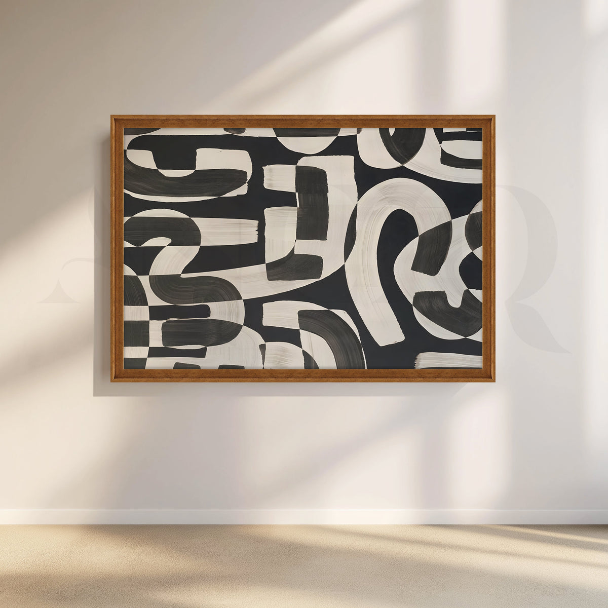 Brush Pattern Canvas Artwork – Asha Art Studio – Image 6