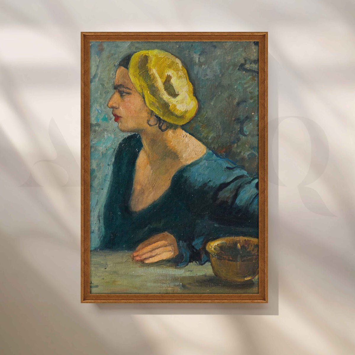 Self-Portrait II by Amrita Sher-Gil Canvas Artwork – Asha Art Studio – Image 6
