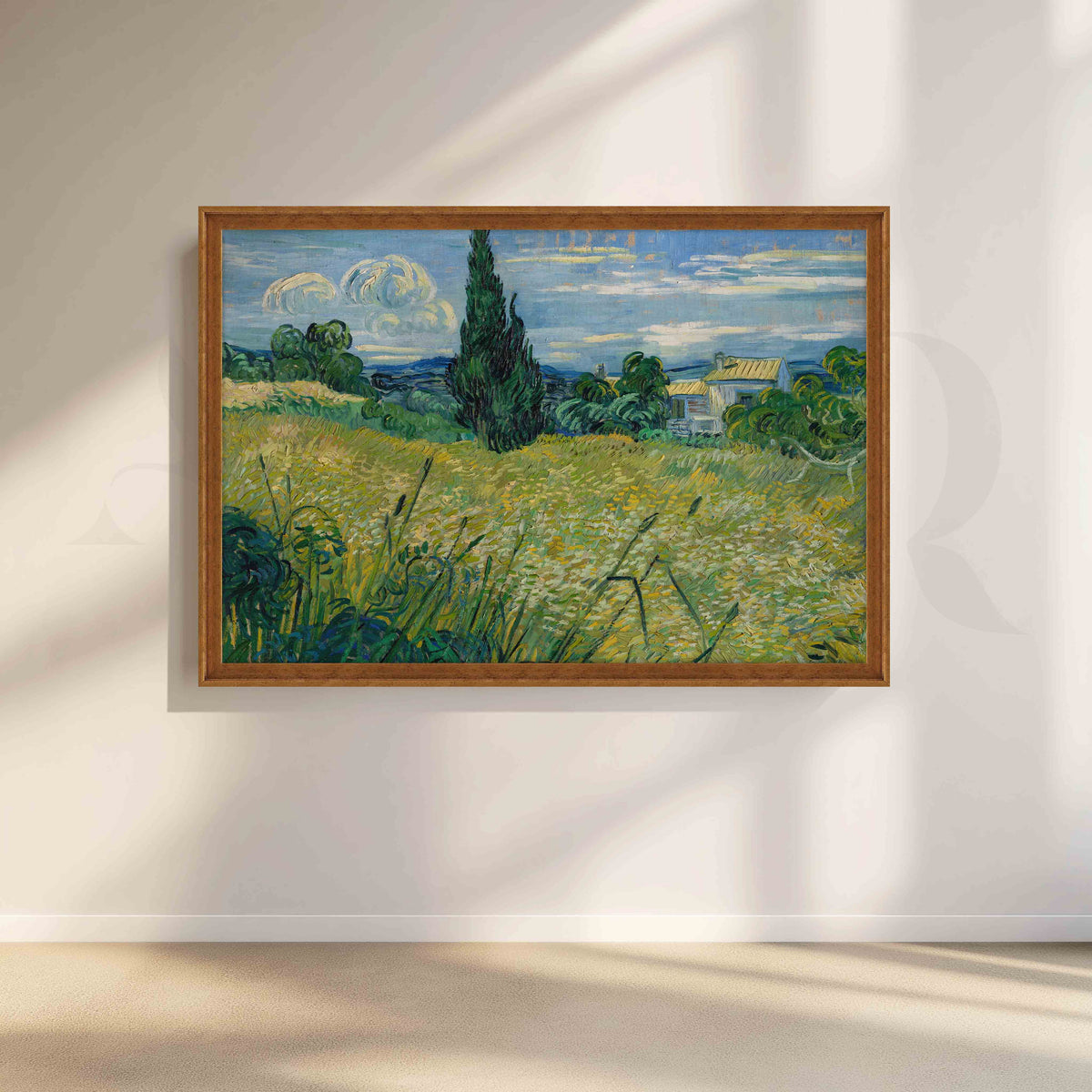 Wheat Field with Cypress Canvas Artwork – Asha Art Studio – Image 6
