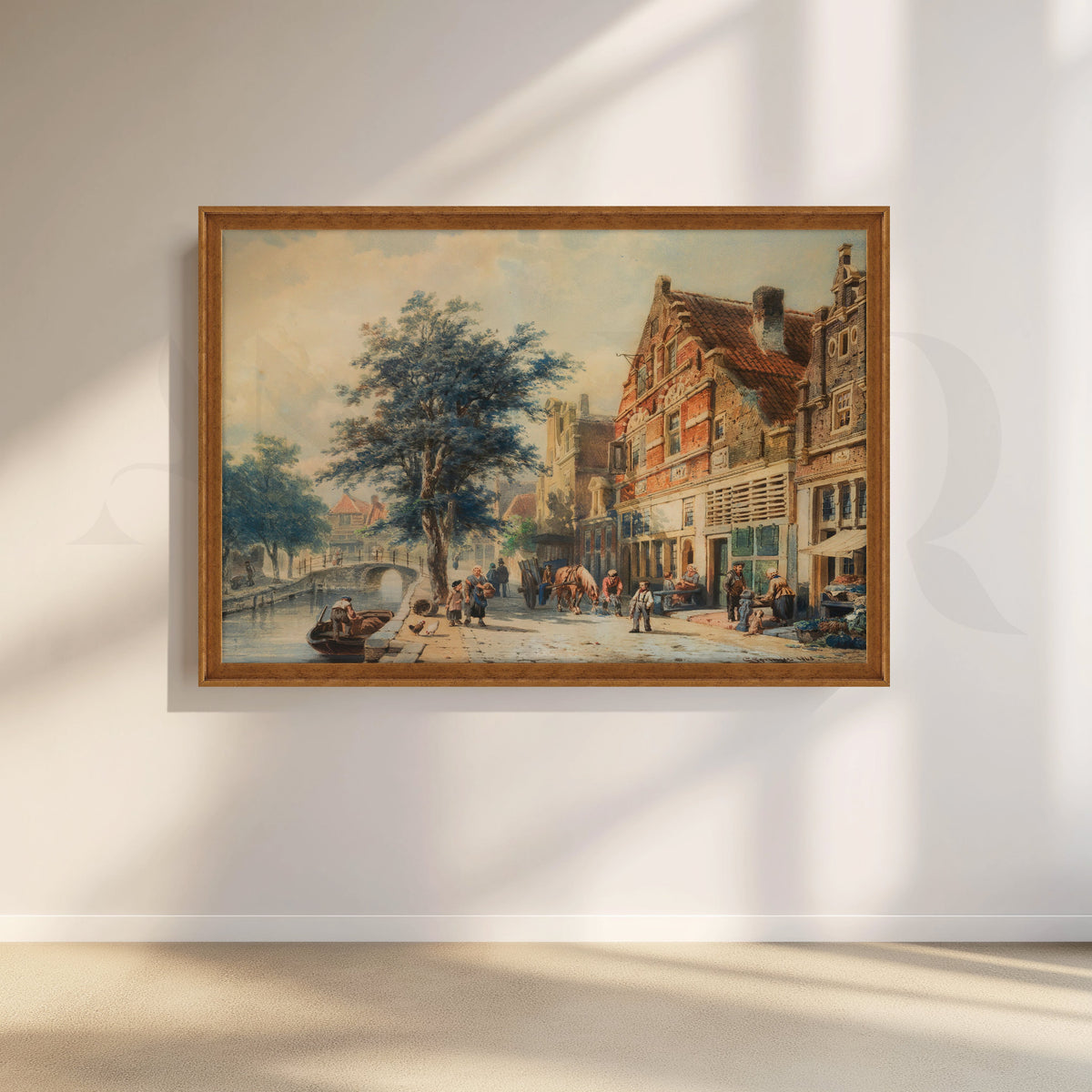 Canal Street European City Canvas Artwork – Asha Art Studio – Image 6