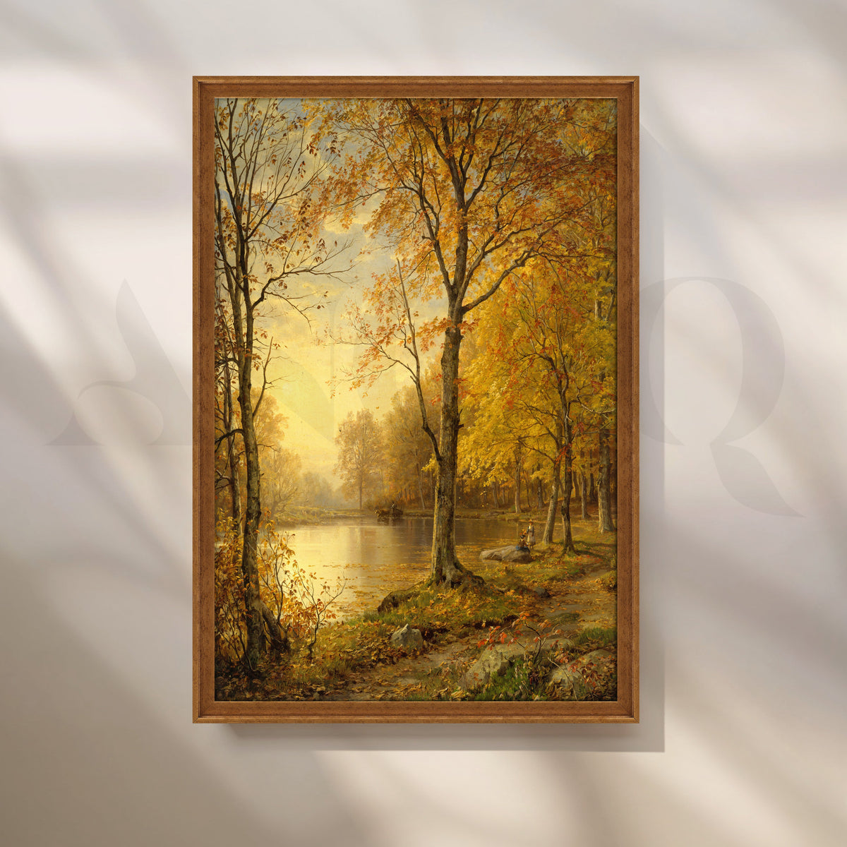 Golden Autumn Forest Canvas Artwork – Asha Art Studio – Image 6