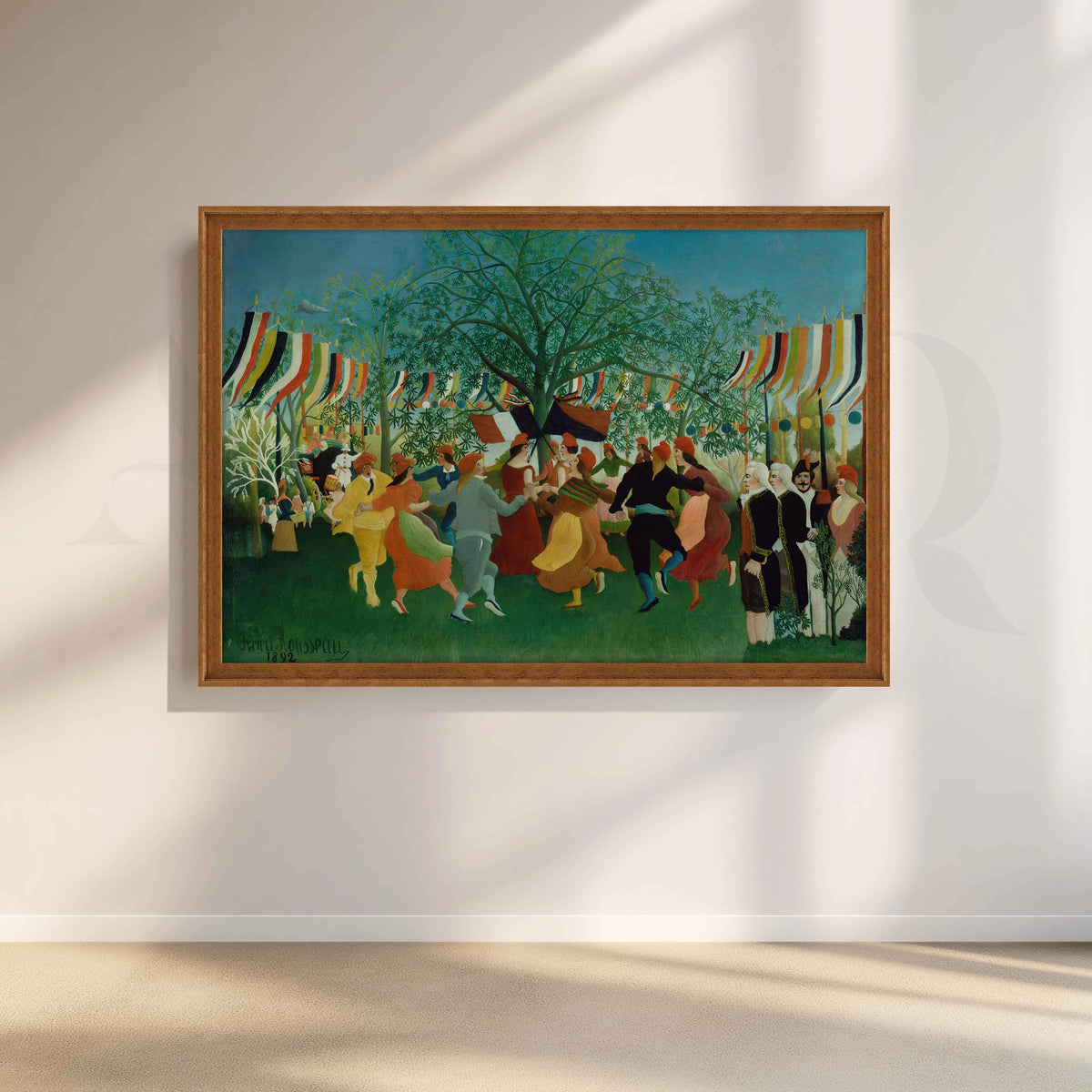Carnival Evening Folk Art Canvas Artwork – Asha Art Studio – Image 6