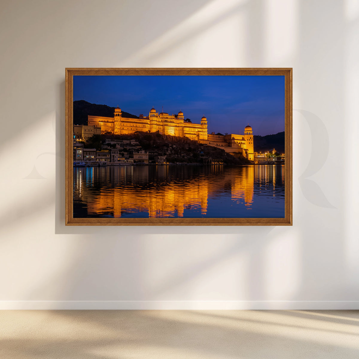 Udaipur City Night View Canvas Artwork – Asha Art Studio – Image 6