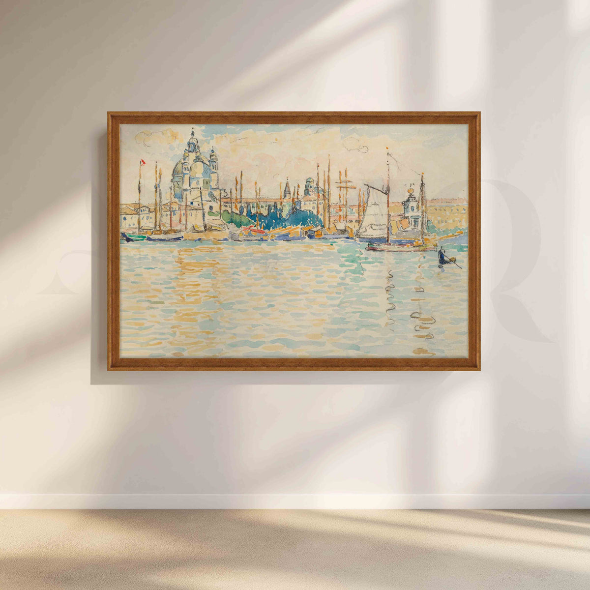 Venice Waterfront Cityscape Canvas Artwork – Asha Art Studio – Image 6