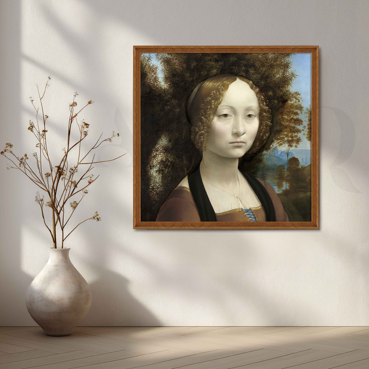 Ginevra de’ Benci Canvas Artwork – Asha Art Studio – Image 6