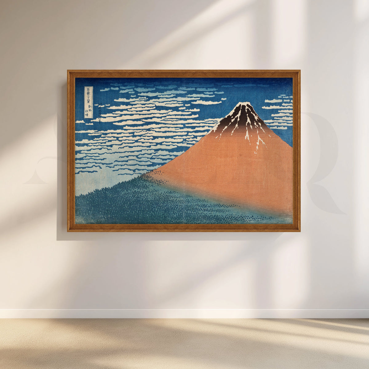 Blue Sky over Red Fuji Canvas Artwork – Asha Art Studio – Image 6