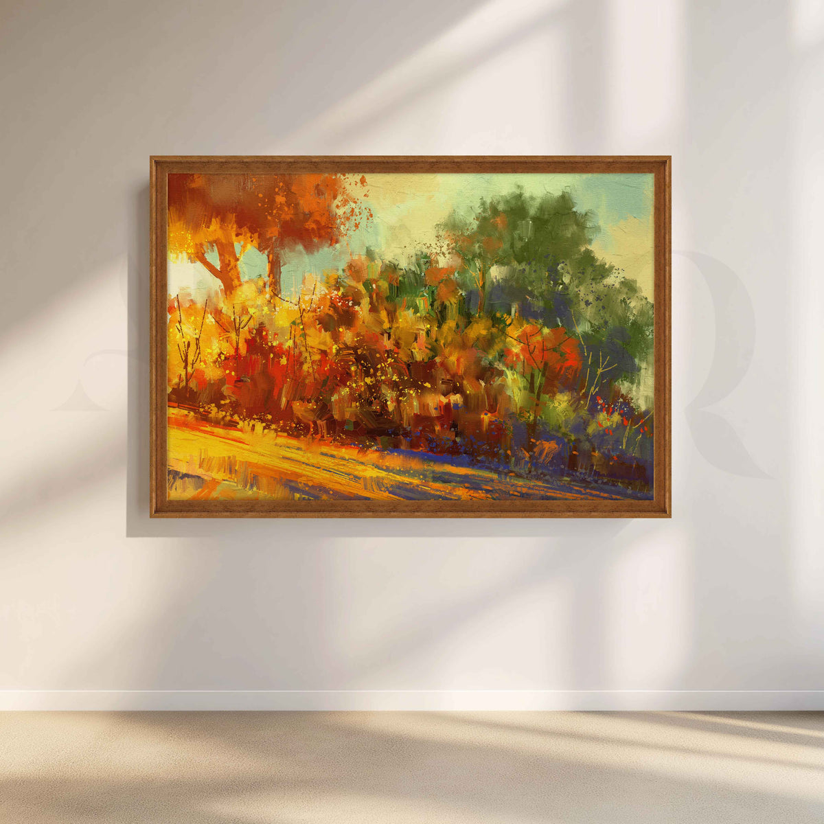 Abstract Autumn Forest Canvas Artwork – Asha Art Studio – Image 6