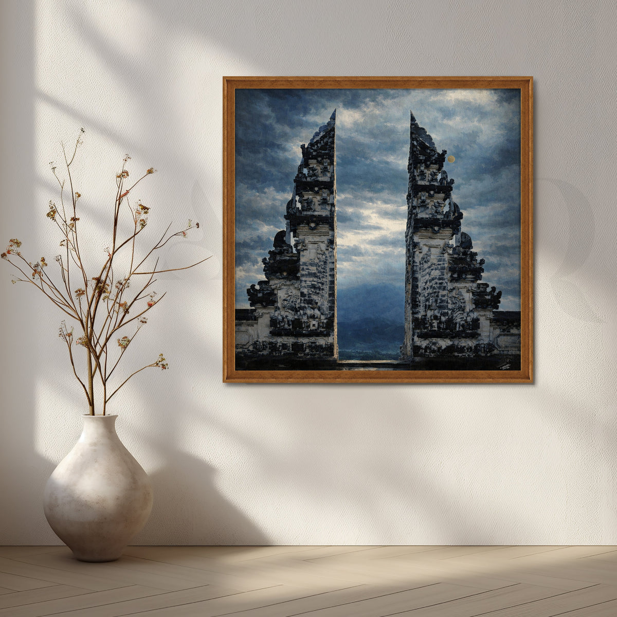Majestic Temple Gate Canvas Artwork – Asha Art Studio – Image 6