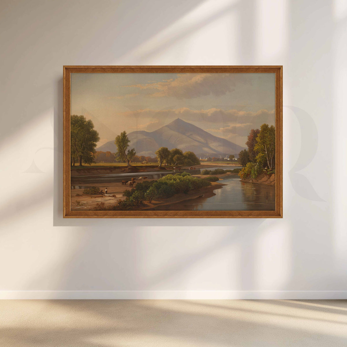 Mountain River Valley Canvas Artwork – Asha Art Studio – Image 6