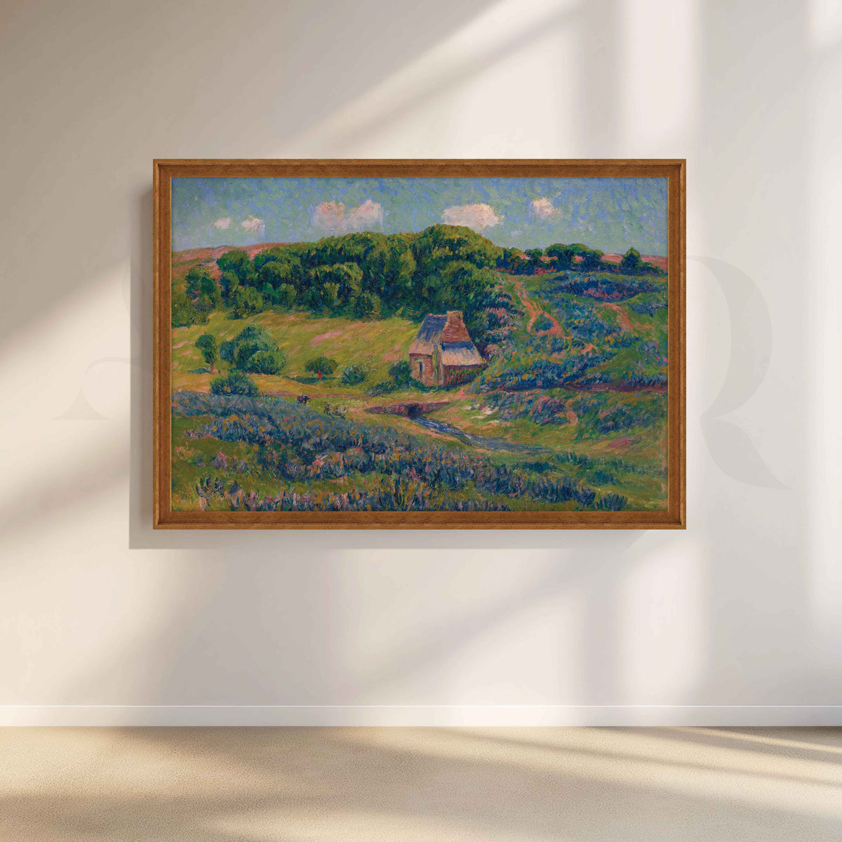 Impressionist Countryside Cottage Canvas Artwork – Asha Art Studio – Image 6