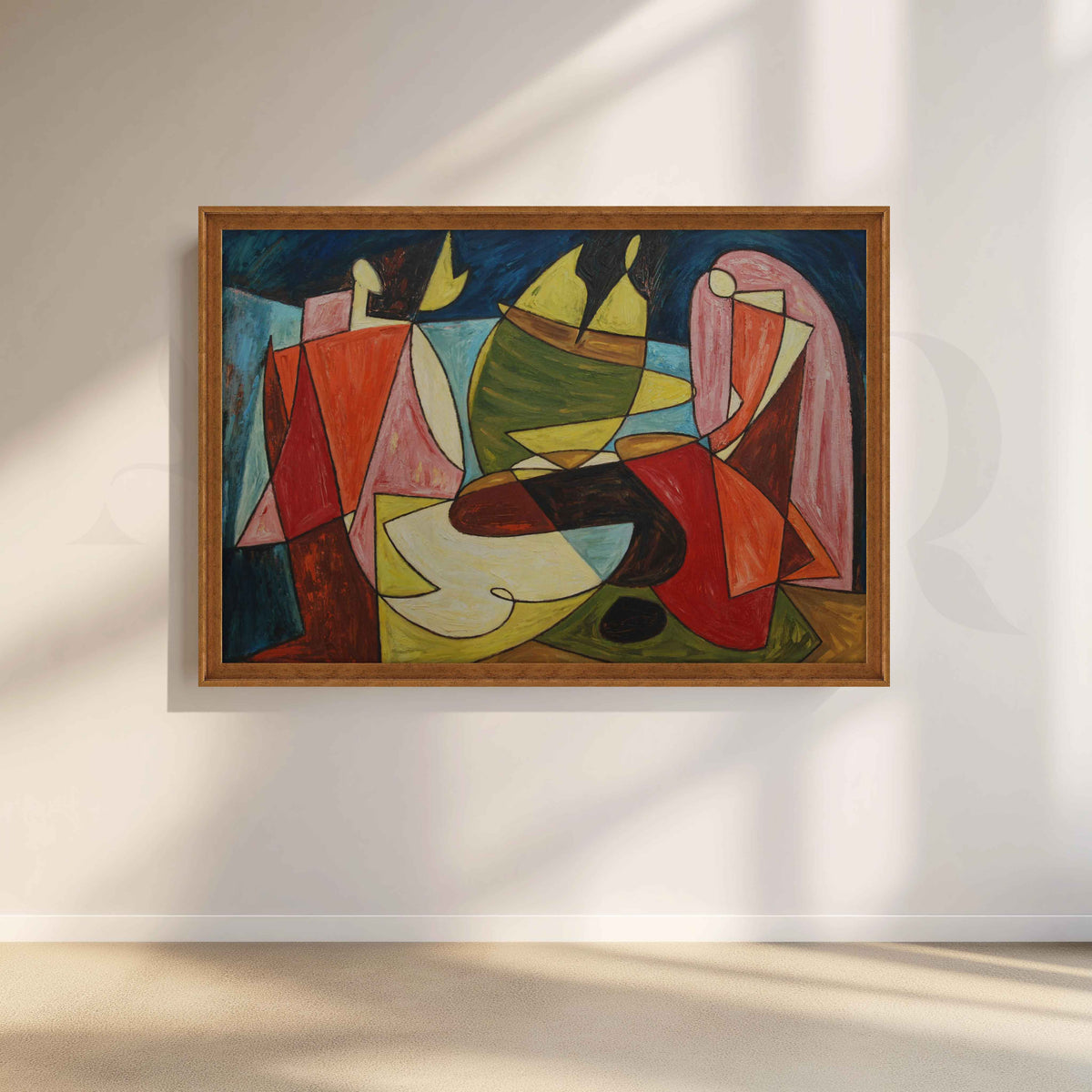 Modern Cubist Figure Canvas Artwork – Asha Art Studio – Image 4