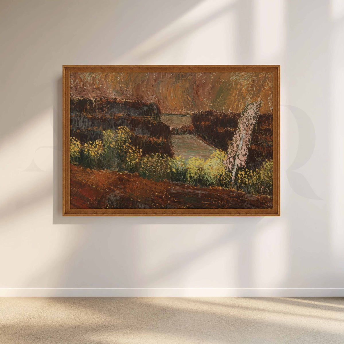 Autumn Garden Path Canvas Artwork – Asha Art Studio – Image 6