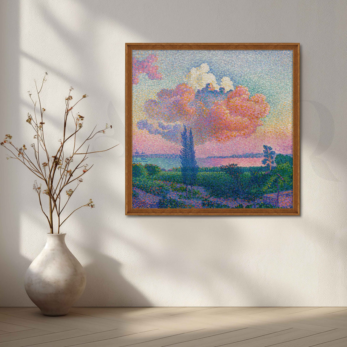 Pastel Lake Sunset Canvas Artwork – Asha Art Studio – Image 6