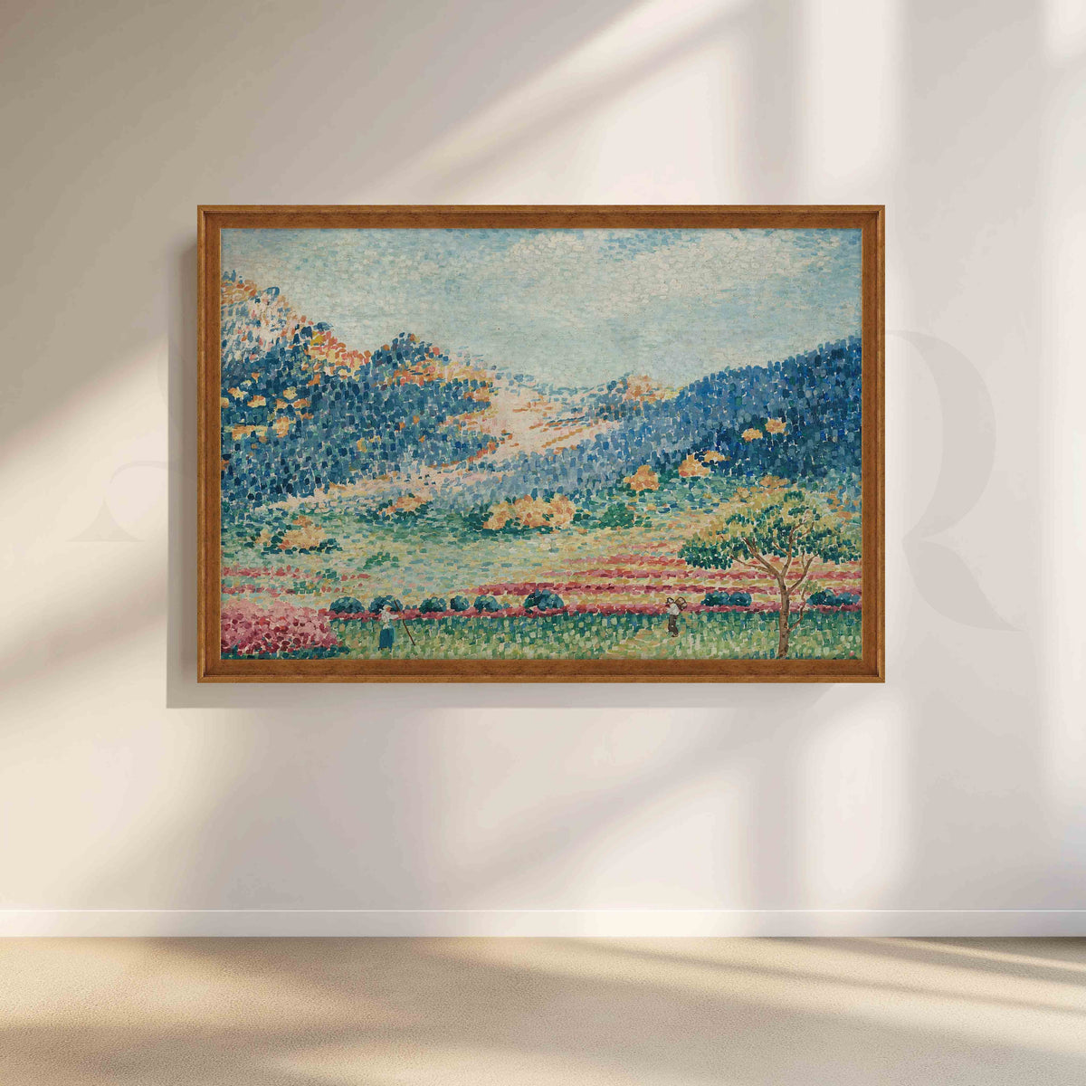 Pastel Meadow Valley Canvas Artwork – Asha Art Studio – Image 6