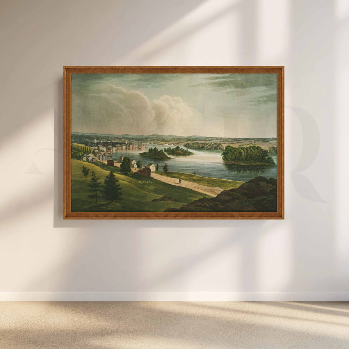 Serene River Valley Canvas Artwork – Asha Art Studio – Image 6