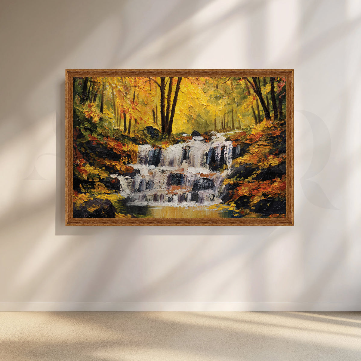 Cascading Bliss Canvas Artwork – Asha Art Studio – Image 4