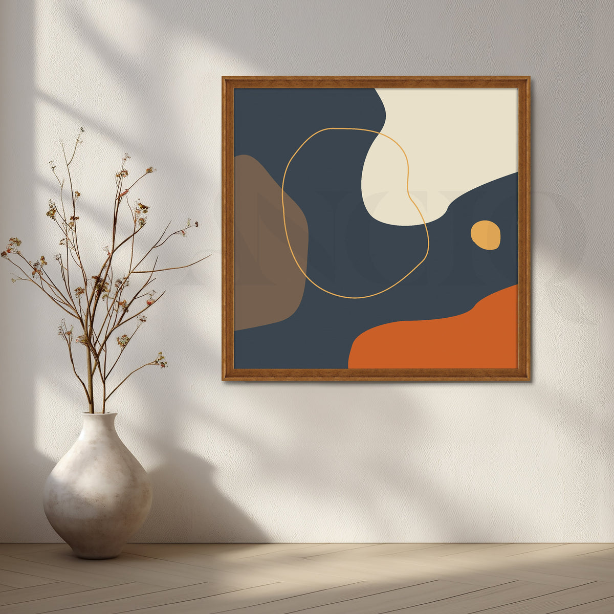 Minimalist Harmony of Earthy Tones – Asha Art Studio – Image 4