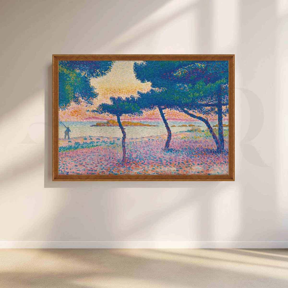 Pink Coastal Trees Canvas Artwork – Asha Art Studio – Image 6