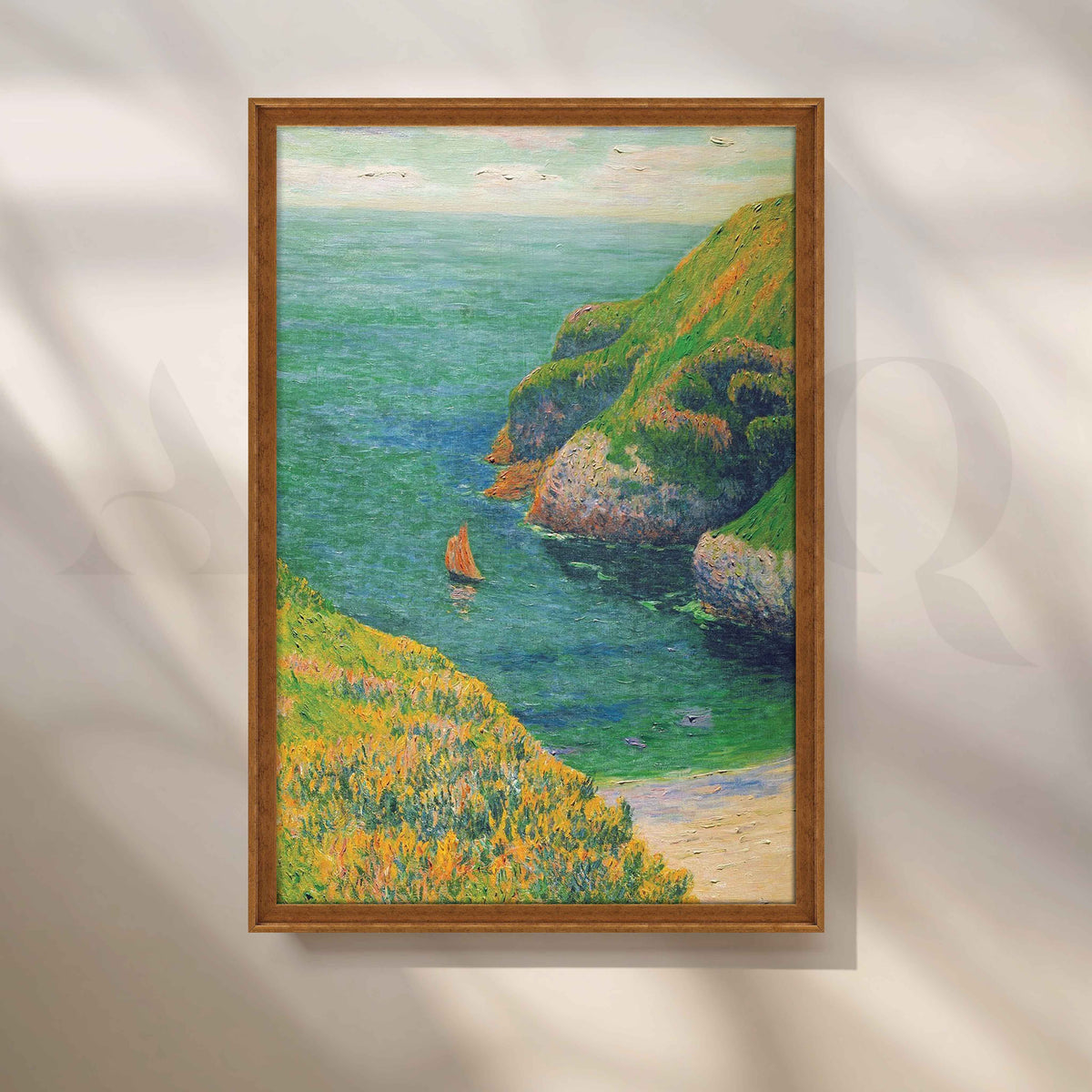 Henri Moret Coastal Cove Canvas Artwork – Asha Art Studio – Image 5