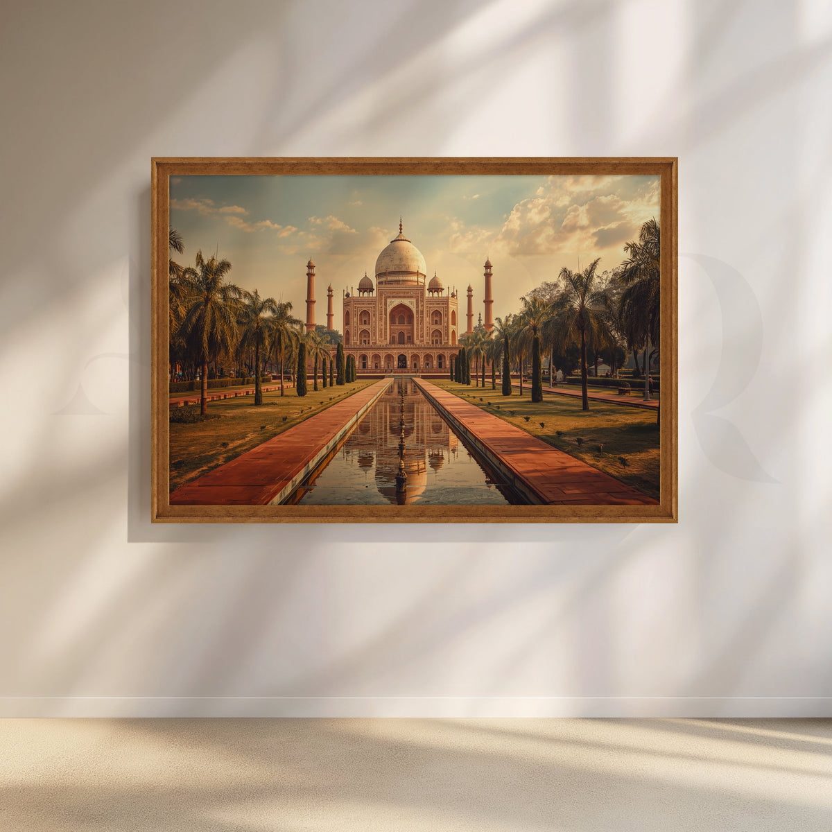 Taj Mahal Garden View Canvas Artwork – Asha Art Studio – Image 6